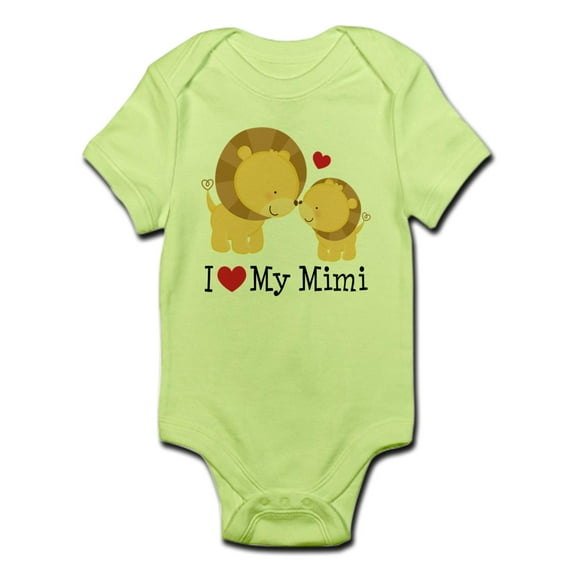 CafePress - I Love Mimi Infant Bodysuit - Baby Light Bodysuit