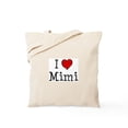 thumbnail image 1 of CafePress - I Love Mimi Tote Bag - Unisex Canvas Tote Bag, Beige, 1-Piece, 1 of 6