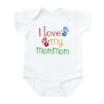 thumbnail image 1 of CafePress - I Love Mommom Infant Bodysuit - Baby Light Bodysuit, Size Newborn - 24 Months, 1 of 4
