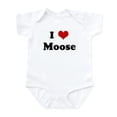 thumbnail image 1 of CafePress - I Love Moose Infant Bodysuit - Baby Light Bodysuit, Size Newborn - 24 Months, 1 of 4