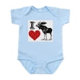 thumbnail image 1 of CafePress - I Love Moose Infant Bodysuit - Baby Light Bodysuit, Size Newborn - 24 Months, 1 of 4