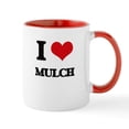 thumbnail image 1 of CafePress - I Love Mulch Mugs - 11 oz Ceramic Mug - Novelty Coffee Tea Cup, 1 of 4