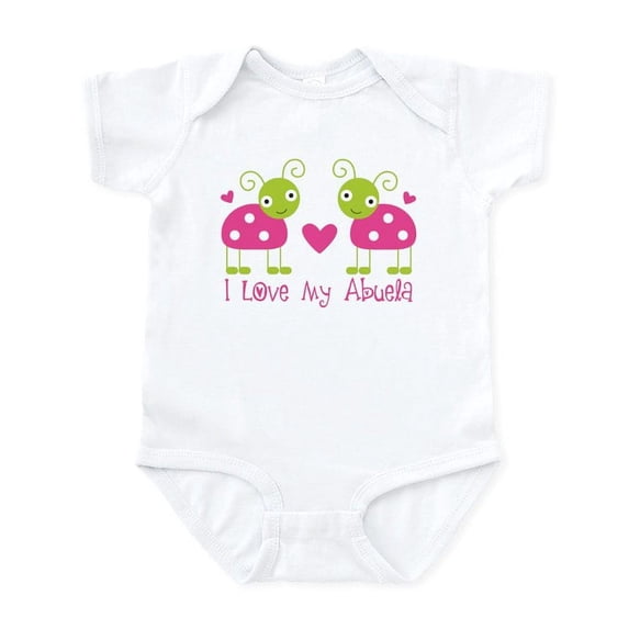 CafePress - I Love My Abuela Ladybug Infant Bodysuit - Baby Light Bodysuit, Size Newborn - 24 Months