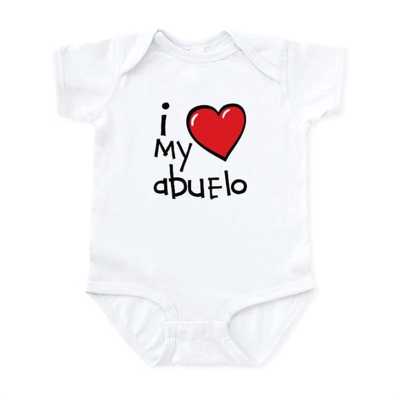 CafePress - I Love My Abuelo - Baby Light Bodysuit, Size Newborn - 24 Months