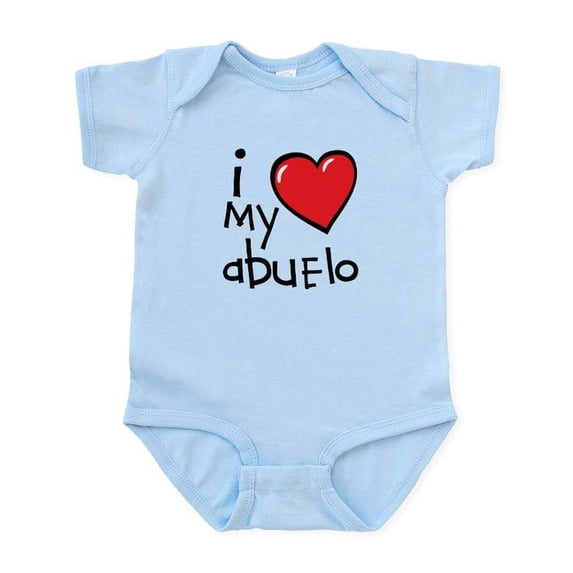 CafePress - I Love My Abuelo - Baby Light Bodysuit, Size Newborn - 24 Months