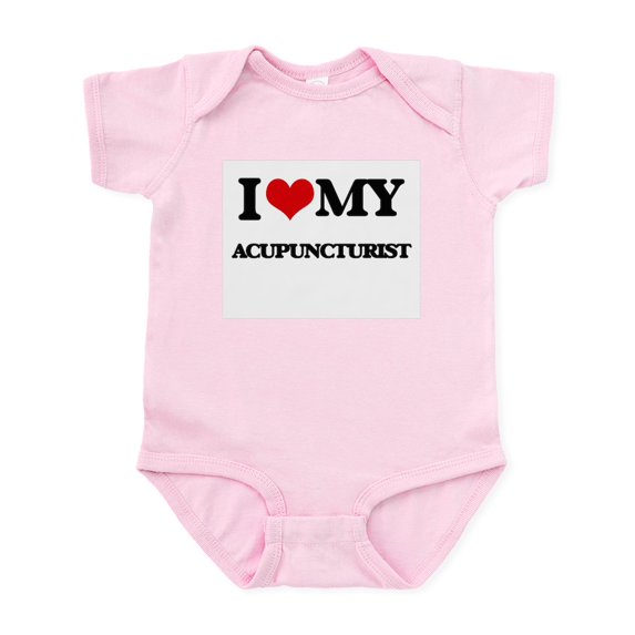 CafePress - I Love My Acupuncturist Body Suit - Baby Light Bodysuit, Size Newborn - 24 Months