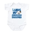 thumbnail image 1 of CafePress - I Love My American Bulldog Infant Bodysuit - Baby Light Bodysuit, Size Newborn - 24 Months, 1 of 4