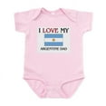 thumbnail image 1 of CafePress - I Love My Argentine Dad Infant Bodysuit - Baby Light Bodysuit, Size Newborn - 24 Months, 1 of 4