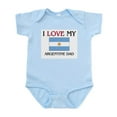 thumbnail image 1 of CafePress - I Love My Argentine Dad Infant Bodysuit - Baby Light Bodysuit, Size Newborn - 24 Months, 1 of 4