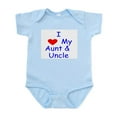 thumbnail image 1 of CafePress - I Love My Aunt & Uncle Infant Bodysuit - Baby Light Bodysuit, Size Newborn - 24 Months, 1 of 4