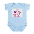 thumbnail image 1 of CafePress - I Love My Aunt & Uncle Pink Infant Bodysuit - Baby Light Bodysuit, Size Newborn - 24 Months, 1 of 4