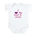 thumbnail image 1 of CafePress - I Love My Aunt & Uncle Pink Infant Bodysuit - Baby Light Bodysuit, Size Newborn - 24 Months, 1 of 4