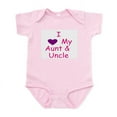 thumbnail image 1 of CafePress - I Love My Aunt & Uncle Pink Infant Bodysuit - Baby Light Bodysuit, Size Newborn - 24 Months, 1 of 4
