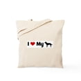 thumbnail image 1 of CafePress - I Love My Australian Kelpie Tote Bag - Unisex Canvas Tote Bag, Beige, 1-Piece, 1 of 6