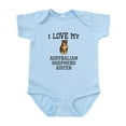 thumbnail image 1 of CafePress - I Love My Australian Shepherd Sister Body Suit - Baby Light Bodysuit, Size Newborn - 24 Months, 1 of 4