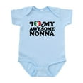 thumbnail image 1 of CafePress - I Love My Awesome Nonna Infant Bodysuit - Baby Light Bodysuit, Size Newborn - 24 Months, 1 of 4