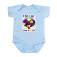 thumbnail image 1 of CafePress - I Love My BROTHER With Autism Infant Bodysuit - Baby Light Bodysuit, Size Newborn - 24 Months, 1 of 4