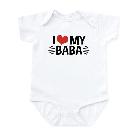 CafePress - I Love My Baba Infant Bodysuit - Baby Light Bodysuit, Size Newborn - 24 Months