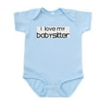 thumbnail image 1 of CafePress - I Love My Babysitter Infant Bodysuit - Baby Light Bodysuit, Size Newborn - 24 Months, 1 of 4