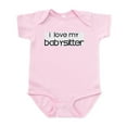 thumbnail image 1 of CafePress - I Love My Babysitter Infant Bodysuit - Baby Light Bodysuit, Size Newborn - 24 Months, 1 of 4