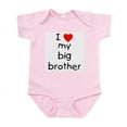 thumbnail image 1 of CafePress - I Love My Big Brother Infant Bodysuit - Baby Light Bodysuit, Size Newborn - 24 Months, 1 of 4