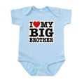 thumbnail image 1 of CafePress - I Love My Big Brother Infant Bodysuit - Baby Light Bodysuit, Size Newborn - 24 Months, 1 of 4