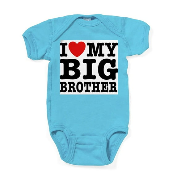 CafePress - I Love My Big Brother Infant Bodysuit - Cute Infant Bodysuit Baby Romper - Size Newborn - 24 Months