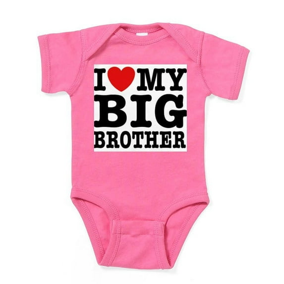 CafePress - I Love My Big Brother Infant Bodysuit - Cute Infant Bodysuit Baby Romper - Size Newborn - 24 Months