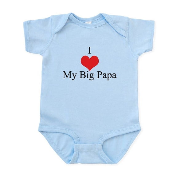 CafePress - I Love My Big Papa Infant Bodysuit - Baby Light Bodysuit, Size Newborn - 24 Months