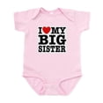 thumbnail image 1 of CafePress - I Love My Big Sister Infant Bodysuit - Baby Light Bodysuit, Size Newborn - 24 Months, 1 of 4