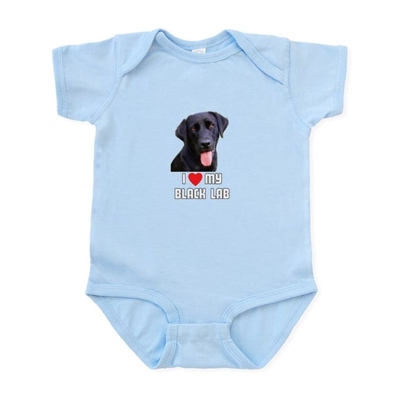 CafePress - I Love My Black Lab Infant Bodysuit - Baby Light Bodysuit, Size Newborn - 24 Months