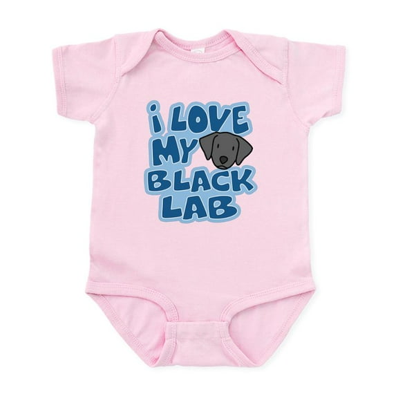 CafePress - I Love My Black Lab Infant Bodysuit - Baby Light Bodysuit, Size Newborn - 24 Months