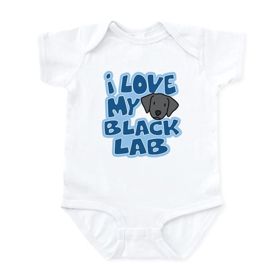 CafePress - I Love My Black Lab Infant Bodysuit - Baby Light Bodysuit, Size Newborn - 24 Months