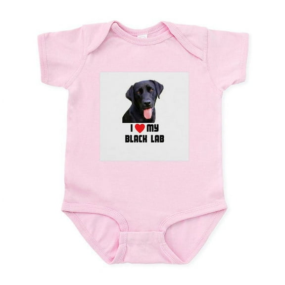 CafePress - I Love My Black Lab Infant Bodysuit - Baby Light Bodysuit, Size Newborn - 24 Months