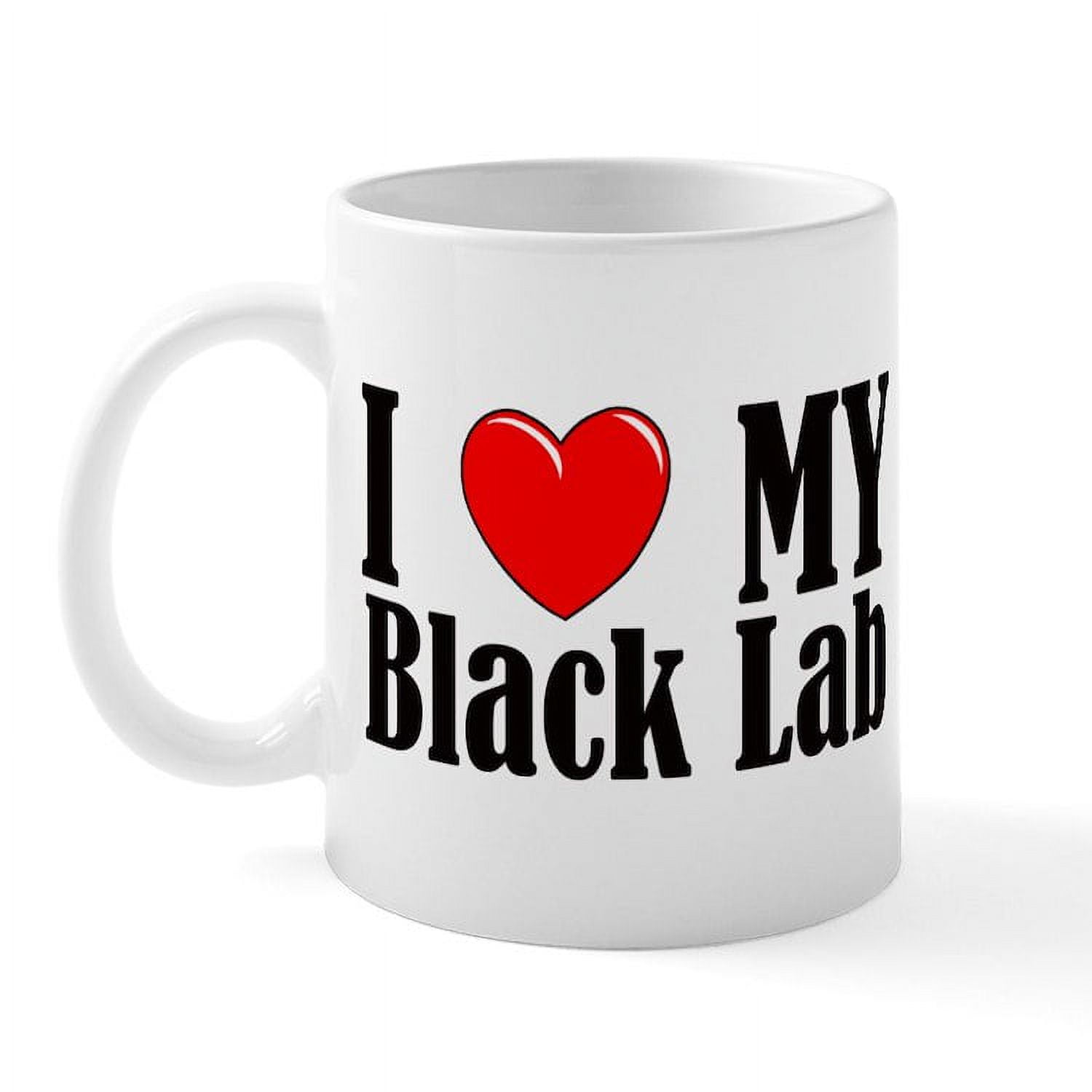 CafePress I Love My Black Lab Mug 11 oz Ceramic Mug Novelty