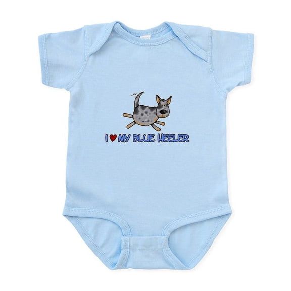 CafePress - I Love My Blue Heeler Infant Bodysuit - Baby Light Bodysuit, Size Newborn - 24 Months
