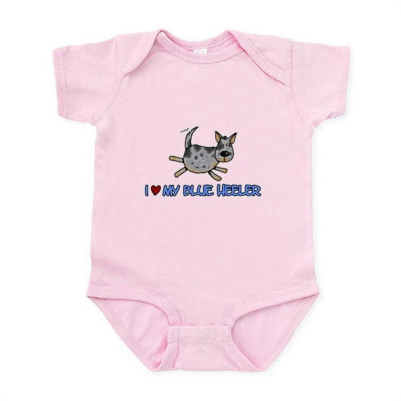 CafePress - I Love My Blue Heeler Infant Bodysuit - Baby Light Bodysuit, Size Newborn - 24 Months