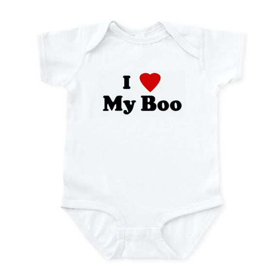 CafePress - I Love My Boo Infant Bodysuit - Baby Light Bodysuit, Size Newborn - 24 Months