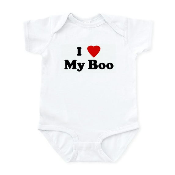 CafePress - I Love My Boo Infant Bodysuit - Baby Light Bodysuit, Size Newborn - 24 Months