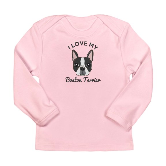 CafePress - I Love My Boston Terrie Long Sleeve Infant T Shirt - Long Sleeve Infant T-Shirt