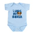 thumbnail image 1 of CafePress - I Love My Boxer Infant Bodysuit - Baby Light Bodysuit, Size Newborn - 24 Months, 1 of 4