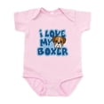 thumbnail image 1 of CafePress - I Love My Boxer Infant Bodysuit - Baby Light Bodysuit, Size Newborn - 24 Months, 1 of 4