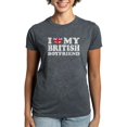 thumbnail image 1 of CafePress - I Love My British Boyfriend Women's Dark T Shirt - Women's Traditional Fit Dark T-Shirt, 1 of 4