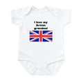 thumbnail image 1 of CafePress - I Love My British Grandma Body Suit - Baby Light Bodysuit, Size Newborn - 24 Months, 1 of 4