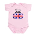 thumbnail image 1 of CafePress - I Love My British Grandma Body Suit - Baby Light Bodysuit, Size Newborn - 24 Months, 1 of 4