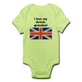 thumbnail image 1 of CafePress - I Love My British Grandma Body Suit - Baby Light Bodysuit, 1 of 1