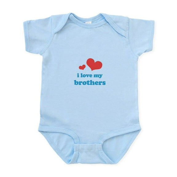 CafePress - I Love My Brothers Infant Bodysuit - Baby Light Bodysuit, Size Newborn - 24 Months