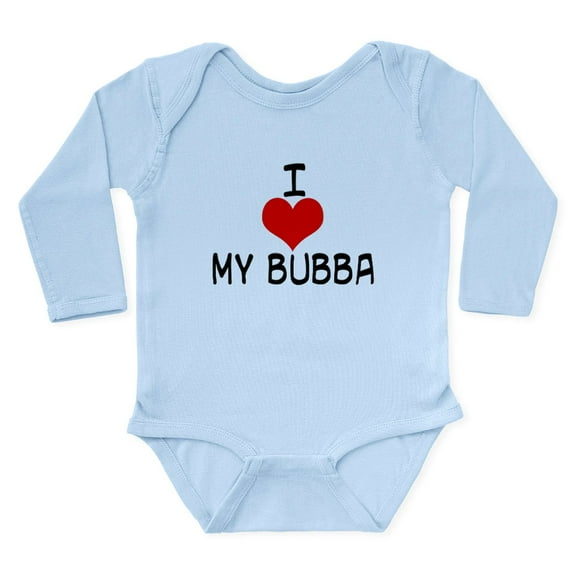 CafePress - I Love My Bubba Body Suit - Long Sleeve Cotton Baby Bodysuit