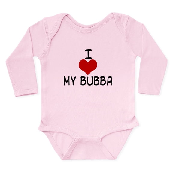 CafePress - I Love My Bubba Body Suit - Long Sleeve Cotton Baby Bodysuit