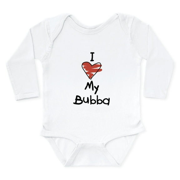 CafePress - I Love My Bubba Infant Creeper Body Suit - Long Sleeve Cotton Baby Bodysuit